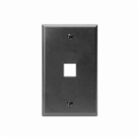 Wallplates Wp 1Port Sg Bk